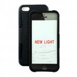 Wholesale iPhone 5C Mesh Hybrid Case (Black - Black)